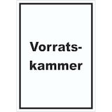 thumbnail of Vorratskammer Aufkleber mit Text Pantry Reserve hochkant A2 (420x594mm)