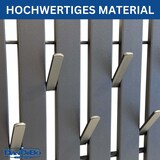 thumbnail of DanDiBo Wandgarderobe Schwarz Metall Modern 96637 Garderobe Wand mit Haken Garderobenleiste Hakenleiste Garderobenhaken