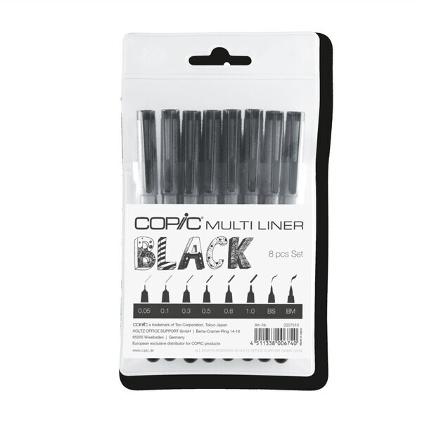 Marker Copic MULTI LINER Set Black