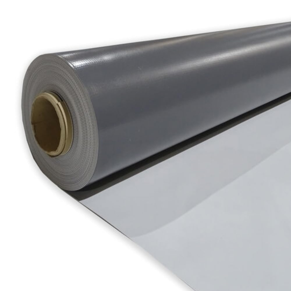 Lámina PVC impermeabilización terrazas 1,2mm (5m x 1,63m) - Terrazas transitables, ajardinadas, cubiertas invertidas. Armadura de fibra de vidrio