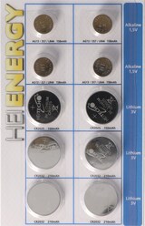 thumbnail of 10 Stück Alkaline und Lithium Knopfzellen Batterien, für viele Anwendungsgebiete, sortiert im Set