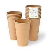 thumbnail of greenbox - Pappbecher 400 ml / 16 oz, Ø 90 mm, braun, 50 St.