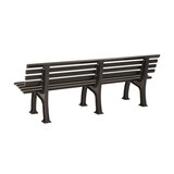 thumbnail of PROREGAL Gartenbank Antigua | 4-Sitzer | Braun | HxBxT 74x200x54cm | UV-beständiger Kunststoff | Parkbank Sitzbank Gartenbänke Balkon Terrasse