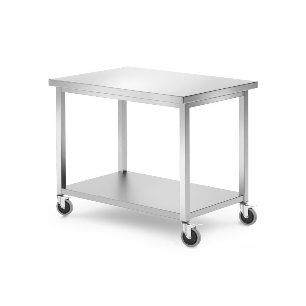 Hendi Table de travail mobile Chariot de service avec fond 1000x700x850mm