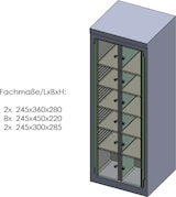 thumbnail of Gemeinschaftskühlschrank 12 Fächer HZS 37-12