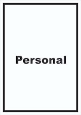 thumbnail of Personal Schild mit Text hochkant A4 (210x297mm)