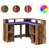 thumbnail of Bureau avec lumières LED vieux bois bois d'ingénierie Modèle Atlas Master Pro Plus