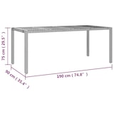 thumbnail of vidaXL 9-tlg. Garten-Bistro-Set mit Kissen Grau Poly Rattan
