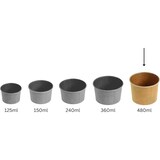 thumbnail of DeinPack 50 Speisebecher braun 480ml  Eisbecher