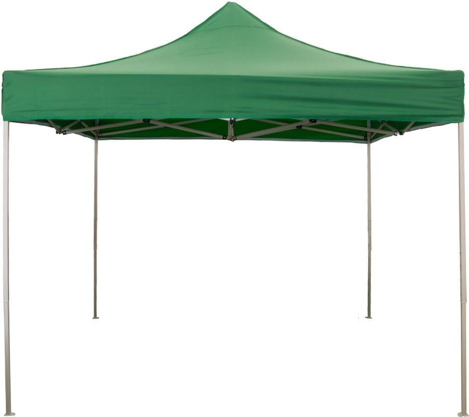 Gazebo richiudibile pieghevole 3 X 3 Verde ricoperto in PVC impermeabile