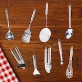 thumbnail of Ensemble de 9 ustensiles de cuisine inox Fackelmann Ovale