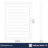 thumbnail of Danieli Store | Armario para Llaves con 150 Ganchos Numerados | Caja para Llaves con Puerta de Acrílico Transparente y Fondo de Acero Lacado.