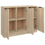thumbnail of Helloshop26 - Buffet bahut commode armoire meuble de rangement organisateur cuisine salle de séjour salon sonoma 90,5 x 30 x 70 cm 02_0031728
