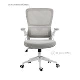 thumbnail of Silla de Escritorio con Ruedas ErgoFlex Gris Claro 108x62x58cm 7house
