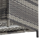 thumbnail of tectake Coffre de rangement avec cadre en aluminium et roues 297l, 117x54x64cm - gris - 404555