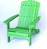 thumbnail of DanDiBo Strandstuhl Holz Grün Gartenstuhl klappbar Adirondack Deckchair