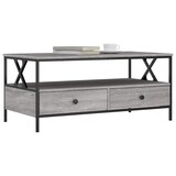 thumbnail of Table basse sonoma gris 100x51x45 cm bois d'ingénierie Modèle Atlas Office Pro Vintage