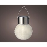 thumbnail of Solar Gartenleuchte LED Lampion Nylon 7x9cm Weiß / Warmweiß