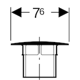 thumbnail of Geberit Ventilabdeckung mit Stopfen hochglanz Kunststoff für Clou
