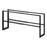 thumbnail of Yamazaki Schuhregal mit 2 Ablagen schwarz ausziehbar platzsparend schmal Metall Schuhablage für 6-9 Paar Schuhe 38-70x30x15cm "LINE"