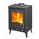 thumbnail of Kamin Ofen Kaminofen Anthrazit 130mm Rauchrohr 7,8KW Olympus BimSchV 2 EEK A