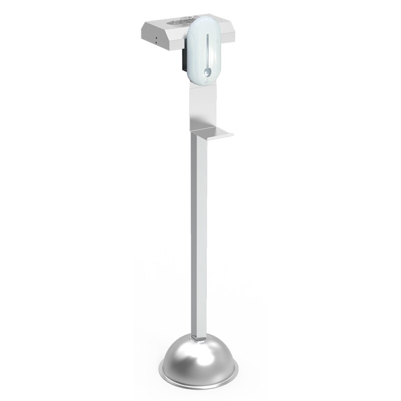 Columna mixta con dispensador automático de gel y dispensador de guantes