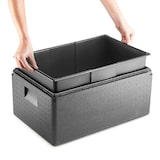 thumbnail of EPP-Thermobox, Inlay GN 1/1, zwart, 60,0x40,0x30,0 cm, 48,5 L, uitneembare binnenak (PE)