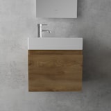 thumbnail of Alpenberger Waschbecken mit Unterschrank | Keramik Waschtisch Waschbeckenunterschrank mit SoftClose | Badmöbel Set Gäste-WC | Vormontierter Badschrank