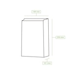 thumbnail of BIOZOYG 500 Stück Standbodenbeutel 15 x 10 x 25 cm, Größe L, Papierbeutel, Bodenbeutel, Papiersäckchen, biologisch abbaubar mit Fenster aus PLA