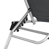 thumbnail of tectake Bain de soleil Lorella rembourré, pliable - gris -405105