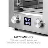 thumbnail of Hannibal Hochtemperaturgrill Indoor 2.200W 850°C Edelstahl silber Edelstahl