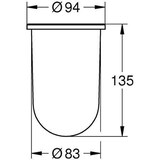thumbnail of Grohe Ersatzglas ESSENTIALS daVinci sati