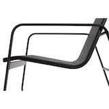 thumbnail of Tarrington House Sala de estar exterior de 4 peças, aço/ vidro/ textileno, 2 poltronas, 1 sofá 2 lugares, 1 mesa de centro, preto