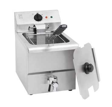 METRO Professional Friteuse électrique GDF5008, acier inoxydable, 29.5 x 54.5 x 42.7 cm, 8 L, argent