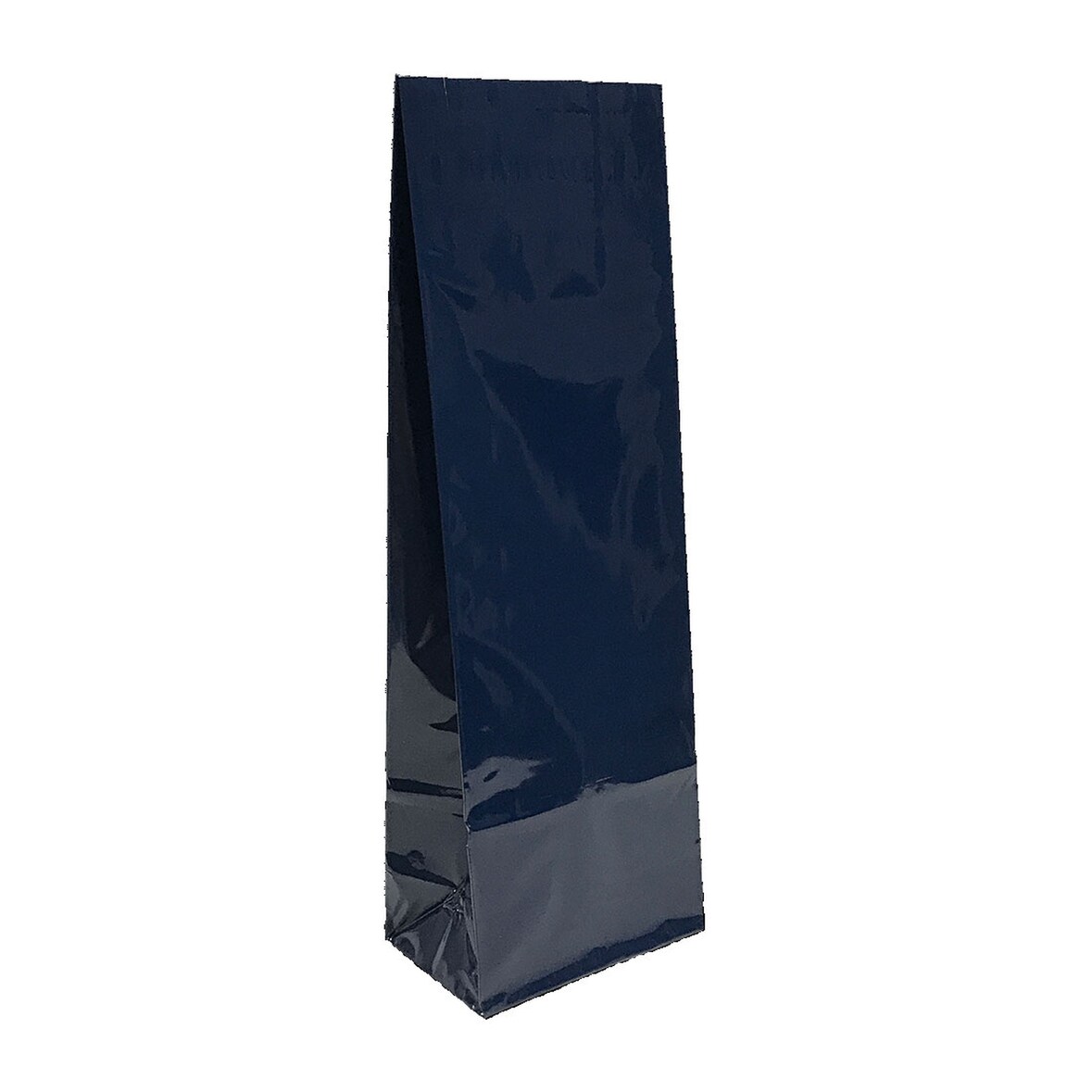 500x Blockbodenbeutel Blau  80 + 50mm x 250mm 3-lagig