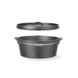 thumbnail of Cacerola de hierro fundido, HENDI, 7,2L, Negro, ⌀310x(H)155mm