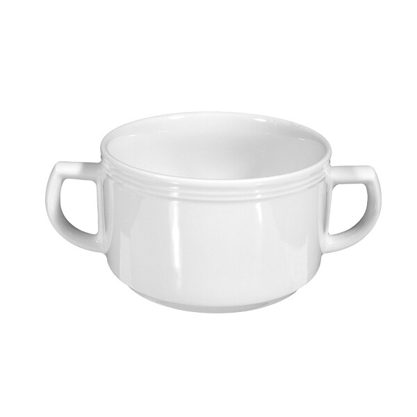 6 x Seltmann Obere zur Suppentasse 0,35 l, Form:  Vitalis, Dekor: 34691 blaue Lanzen