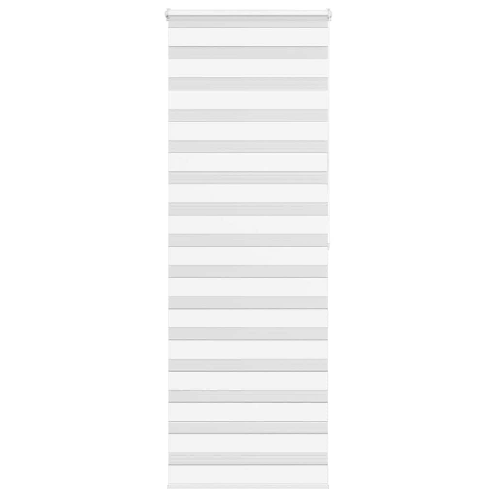 vidaXL Doppelrollo Weiß 80x200 cm Stoffbreite 75,9 cm Polyester
