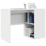 thumbnail of vidaXL Schreibtisch mit Regal Weiß 102 x 50 x 75 cm Holzwerkstoff