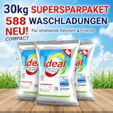 thumbnail of 30kg ideal Universal Waschpulver COMPACT / 588 Waschladungen - 3 x 10 Kg