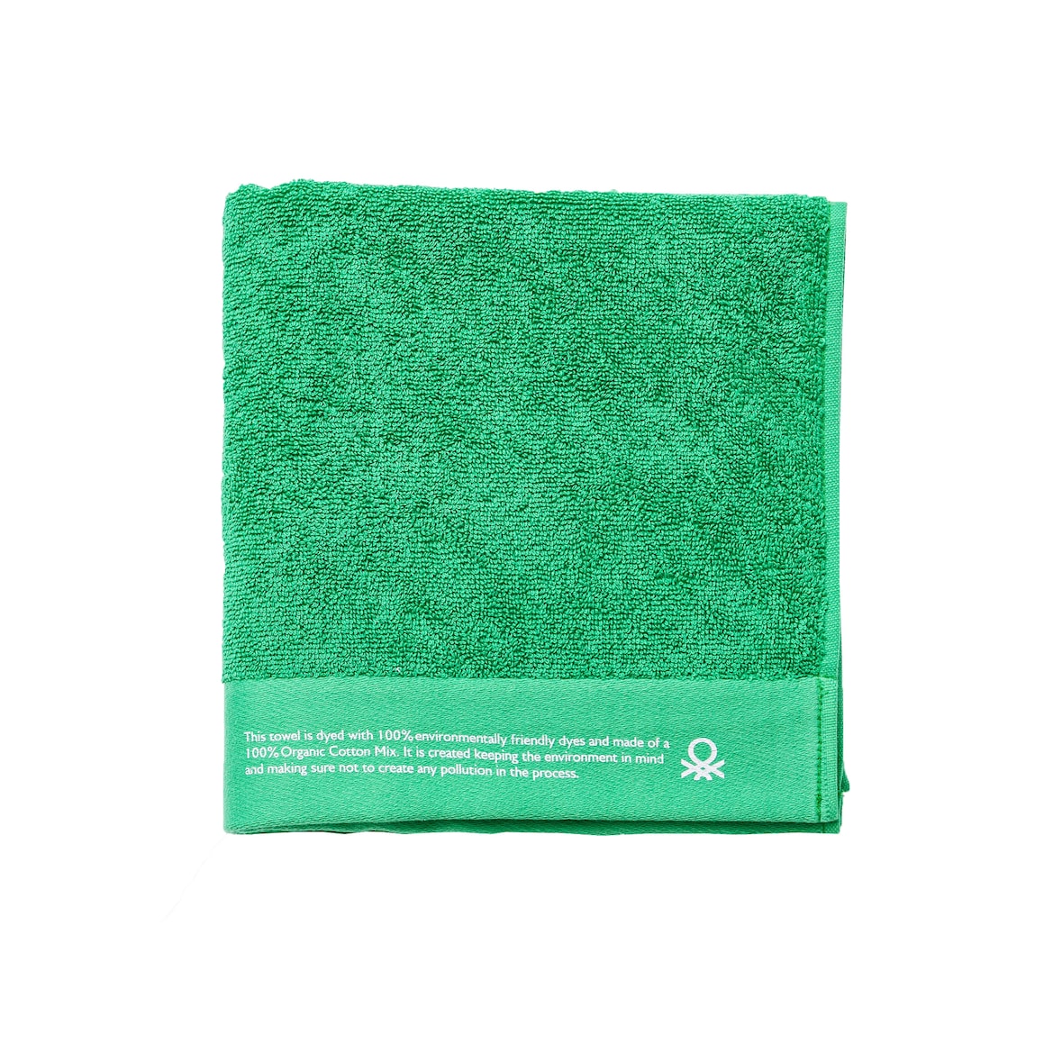 Benetton - Toalha 50X90Cm Algodão Orgânico 450Gsm Verde Be