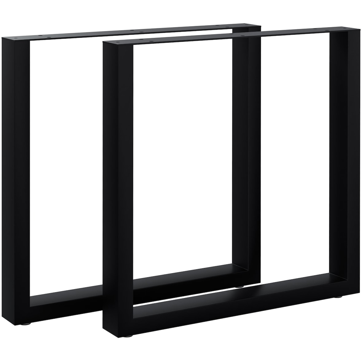 Juego de 2 patas de mesa Ilkan Negro/70 cm