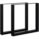 thumbnail of Juego de 2 patas de mesa Ilkan Negro/70 cm