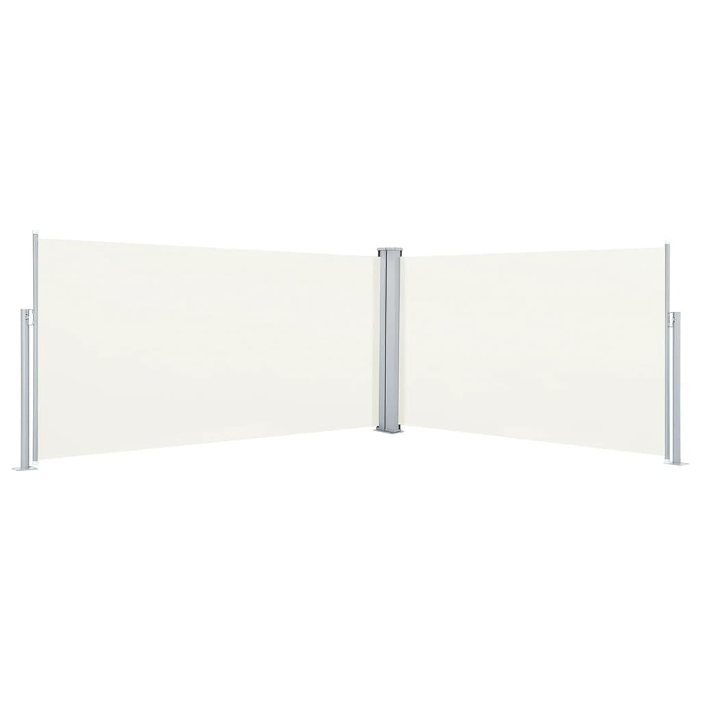 vidaXL Seitenmarkise Ausziehbar Creme 160x600 cm