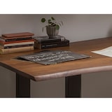 thumbnail of SIT Möbel Esstisch-Baumkante 120 cm,  Platte Akazie nussbaumfarbig 26 mm,  Gestell Stahl schwarz,  B 120 x T 80 x H 77 cm,  07107-59,   TABLES&CO