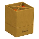 thumbnail of Rhodiarama Stifteköcher aus Kunstleder, 8x8x11cm - Gold 194522C