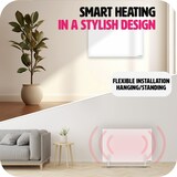 thumbnail of tectake Infrarotheizung mit Thermostat und Kippschutz 60 x 40 x 2,5 cm Weiß