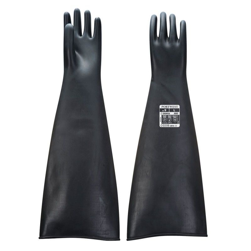 Portwest - Gants de protection chimique en latex lourd spécial industrie 60cm http://carbonn.fr/img/co/1276.jpg Taille 9