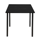 thumbnail of Table à manger extensible rectangulaire en MDF bois noir