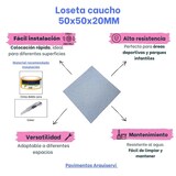 thumbnail of Pavimentos Arquiservi - Losetas de Caucho - Pack 8 - 50x50x20mm (Gris)